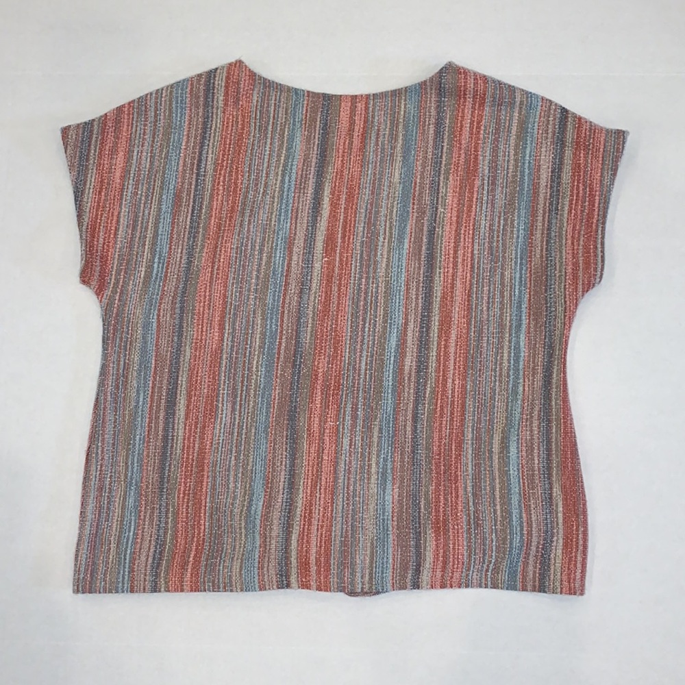 W5 By Anthropologie Textured‎ Tie Top - Picture 6 of 9